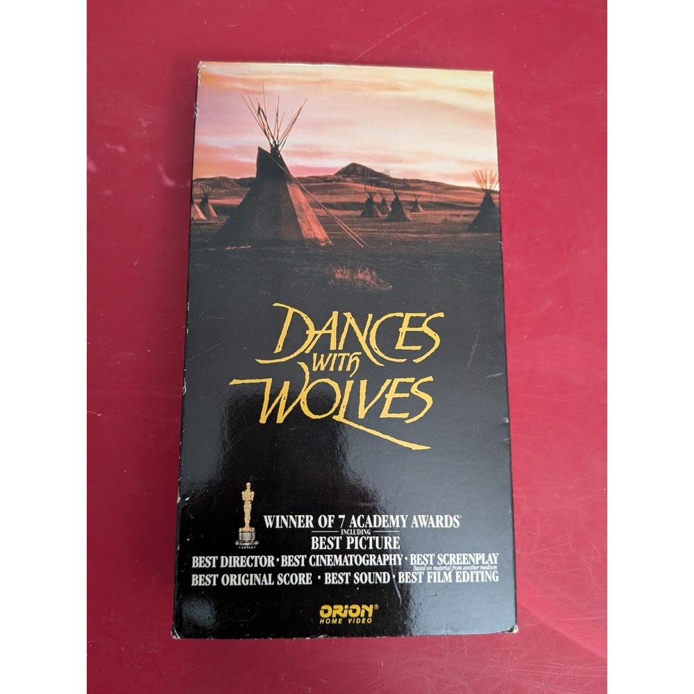 Dances with Wolves VHS 1991 Orion Home Video Sealed